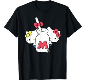 Hello Kitty and Mimmy Milk Bottle Shirt T-Shirt